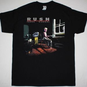 RUSH POWER WINDOWS TOUR  NEW BLACK T-SHIRT