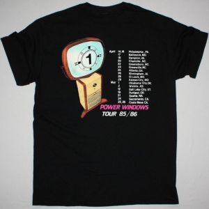 RUSH POWER WINDOWS TOUR  NEW BLACK T-SHIRT
