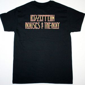 LED ZEPPELIN HOUSES OF THE HOLY  NEW BLACK T SHIRT