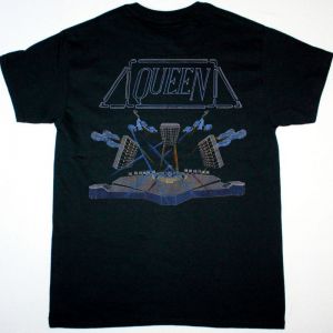 QUEEN AMERICAN TOUR 82 NEW BLACK T-SHIRT
