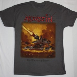ASSASSIN THE UPCOMING TERROR'86  NEW GREY T-SHIRT