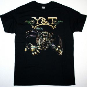 Y&T BLACK TIGER NEW BLACK T SHIRT