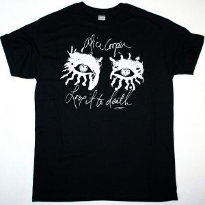 ALICE COOPER LOVE IT TO DEATH 1971 NEW BLACK T SHIRT