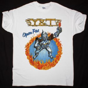 Y&T OPEN FIRE WORLD TOUR NEW BLACK T SHIRT
