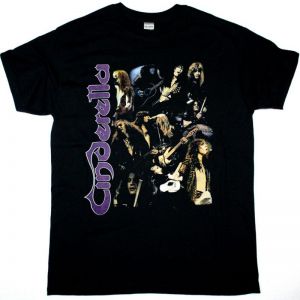 CINDERELLA UNFINISHED BUSINESS TOUR 98 NEW BLACK T SHIRT