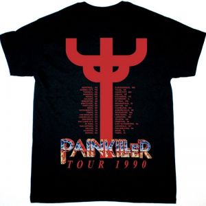 JUDAS PRIEST PAINKILLER TOUR 1990 NEW BLACK T-SHIRT