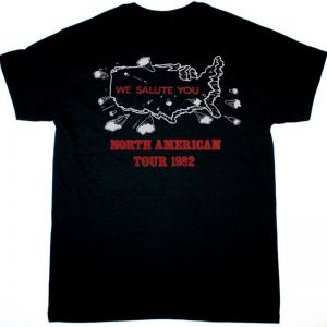 AC DC FOR THOSE ABOUT TO ROCK TOUR 1982  AC/DC NEW BLACK T-SHIRT