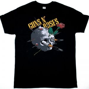 GUNS N ROSES SKULL APPETITE FOR DESTRUCTION NEW BLACK T-SHIRT