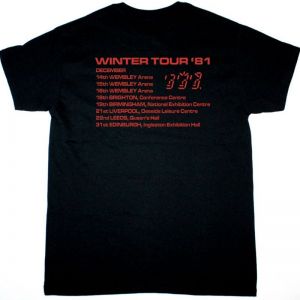 THE POLICE GHOST IN THE MACHINE WINTER TOUR 81 NEW BLACK T-SHIRT