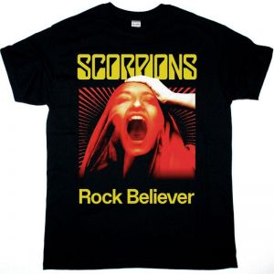 SCORPIONS ROCK BELIEVER NEW BLACK T-SHIRT