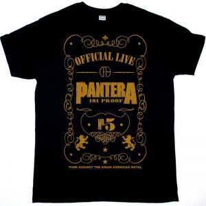 PANTERA 101 PROOF  NEW BLACK T-SHIRT