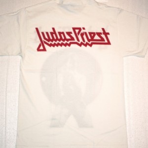 JUDAS PRIEST ROB HALFORD WHITE NEW T-SHIRT