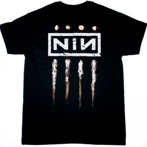 NINE INCH NAILS DOWNWARD SPIRAL  NEW BLACK T-SHIRT