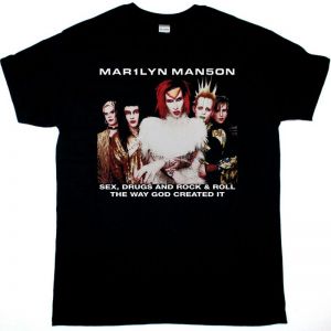 MARILYN MANSON ROCK IS DEAD TOUR NEW BLACK T-SHIRT