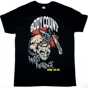 BODY COUNT MASS MURDER TOUR NEW BLACK T-SHIRT