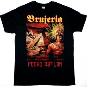 BRUJERIA PONCO AZTLAN NEW BLACK T-SHIRT