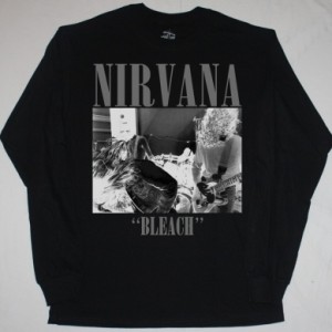 NIRVANA BLEACH'89  NEW BLACK LONG SLEEVE T-SHIRT