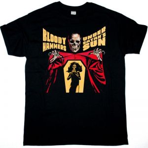 BLOODY HAMMERS UNDER THE SATAN SUN NEW BLACK T SHIRT