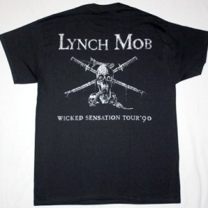 LYNCH MOB WICKED SENSATION '90  NEW BLACK T-SHIRT