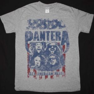 PANTERA ALL AMERICAN METAL NEW SPORT GREY T SHIRT