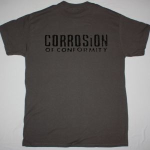 CORROSION OF CONFORMITY DISTRESSED NEW GREY T-SHIRT