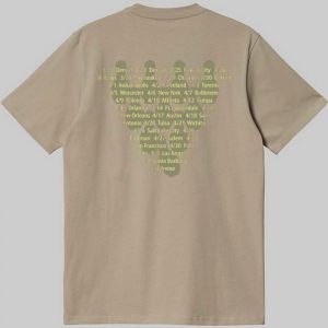 FOO FIGHTERS TOUR  NEW KAKHI T-SHIRT
