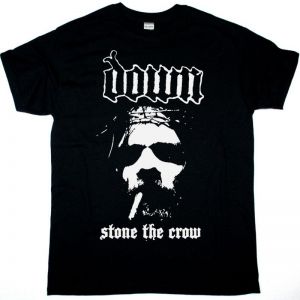 DOWN STONE THE CROW NEW BLACK T-SHIRT