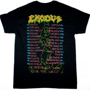 EXODUS EVERYBODY'S DOIN THE TOXIC WALTZ NEW BLACK T SHIRT