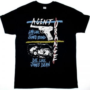 AGENT ORANGE UNSAFE AT ANY SPEED NEW BLACK T-SHIRT
