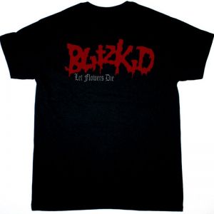 BLITZKID LET FLOWERS DIE NEW BLACK T-SHIRT