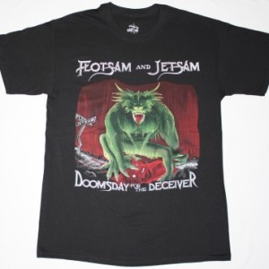 FLOTSAM AND JETSAM DOOMSDAY FOR THE DECEIVER NEW BLACK T-SHIRT