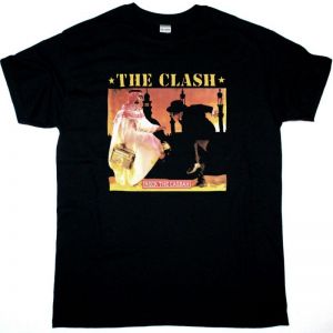 THE CLASH ROCK THE CASBAH NEW BLACK T-SHIRT