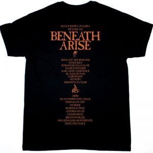 CAVALERA RETURN BENEATH ARISE NEW BLACK T SHIRT