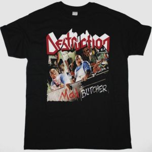 DESTRUCTION MAD BUTCHER NEW BLACK T-SHIRT