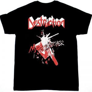 DESTRUCTION MAD BUTCHER NEW BLACK T-SHIRT