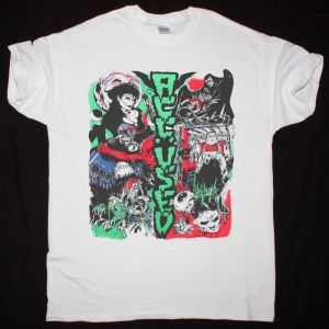 THE ACCUSED PANIC IN THE CASKET NEW WHITE T SHIRT