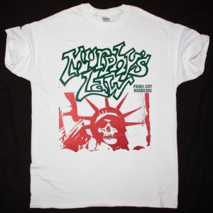 MURPHY'S LAW PRIME CUT HARDCORE NEW WHITE T SHIRT