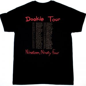 GREEN DAY DOOKIE TOUR 1994 NEW BLACK T-SHIRT