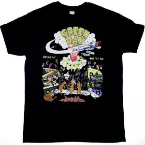 GREEN DAY DOOKIE TOUR 1994 NEW BLACK T-SHIRT