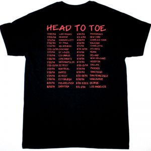 THE BREEDERS HEAD TO TOE TOUR NEW BLACK T-SHIRT