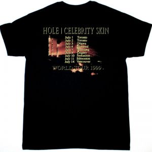 HOLE CELEBRITY SKIN NEW BLACK T SHIRT