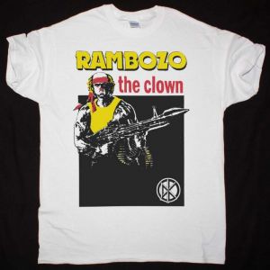 DEAD KENNEDYS RAMBOZO THE CLOWN NEW WHITE T-SHIRT
