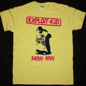 EXPLOITED EXPLOIT-KID BARMY ARMY NEW YELLOW T-SHIRT