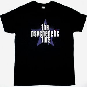 THE PSYCHEDELIC FURS LOGO NEW BLACK T-SHIRT