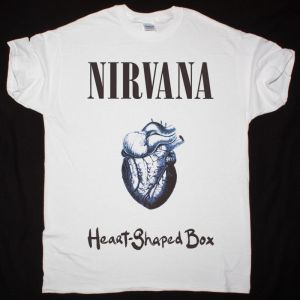 NIRVANA HEART SHAPED BOX NEW WHITE T-SHIRT