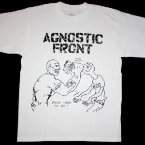 AGNOSTIC FRONT DANCE HARD OR DIE  NEW WHITE T-SHIRT