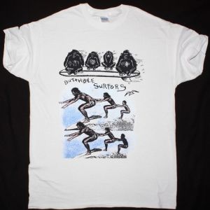 BUTTHOLE SURFERS MONKEYS NEW WHITE T SHIRT