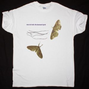 NINE INCH NAILS DOWNWARD SPIRAL TOUR NEW WHITE T-SHIRT