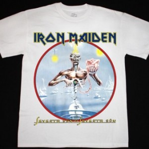 IRON MAIDEN SEVENTH SON OF THE SEVENTH SON'88 NEW WHITE T-SHIRT