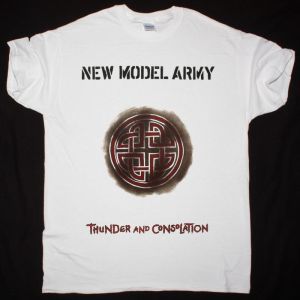 NEW MODEL ARMY THUNDER AND CONSOLATION NEW WHITE T SHIRT